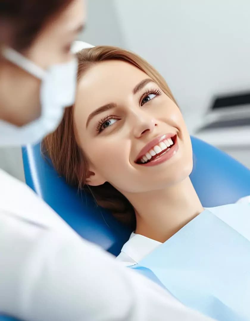 Patient receiving dental care